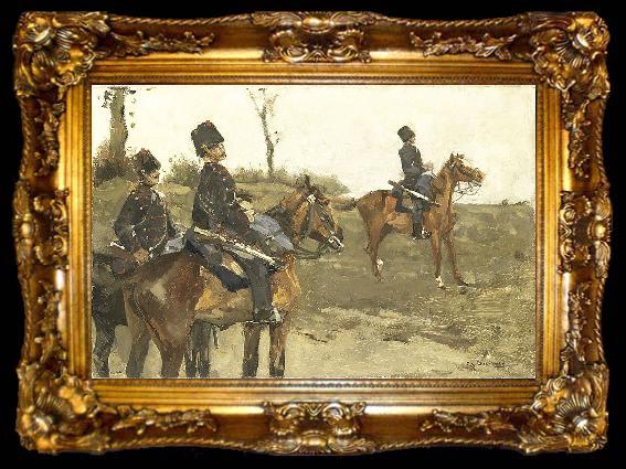 framed  George Hendrik Breitner Hussars, ta009-2